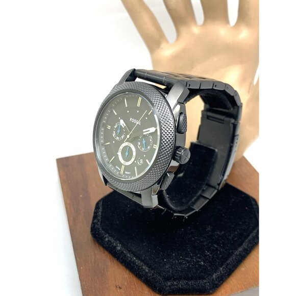 Fossil Men's Watch FS4552 Quartz Chronograph Black Dial Stainless Steel 45mm - Picture 15 of 15